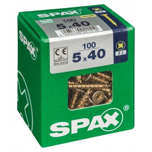 SPAX CP YELLOX 5x40mm L SPAX CP YELLOX 5x40mm L