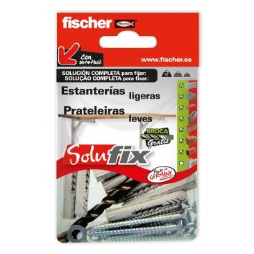 Kit Fixao Prateleiras Leves SOLUFIX