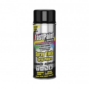 Spray FASTPAINT Ral 9005 Preto Brilhante 400ml