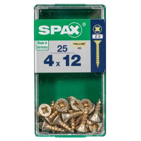 SPAX CP YELLOX 4x12mm S SPAX CP YELLOX 4x12mm S