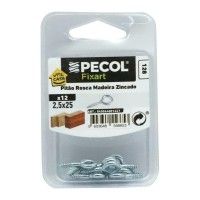 Pitão Rosca Madeira Zincada 2,5x25 Pitão Rosca Madeira Zincada 2,5x25
