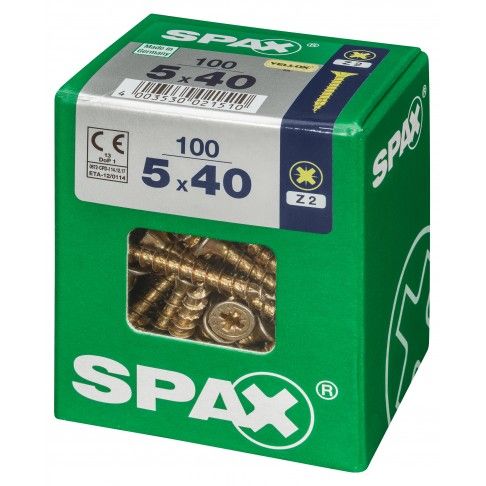 SPAX CP YELLOX 5x40mm L SPAX CP YELLOX 5x40mm L