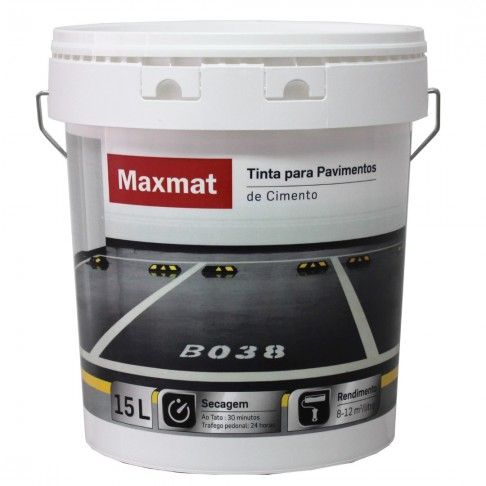 Tinta Pavimento MAXMAT Cinza 15L Tinta Pavimento MAXMAT Cinza 15L