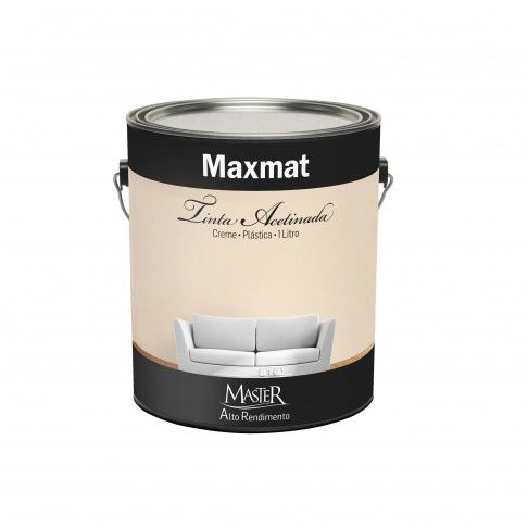 Tinta Maxmat MASTER Interior Acetinada Creme 1L Tinta Maxmat MASTER Interior Acetinada Creme 1L