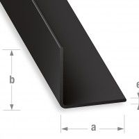 Cantoneira PVC Preto 30x30mm-1m Cantoneira PVC Preto 30x30mm-1m