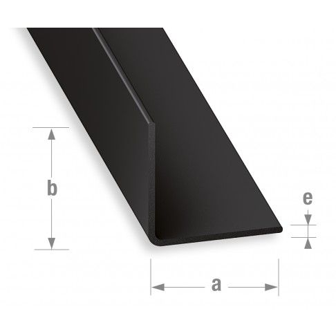 Cantoneira PVC Preto 30x30mm-1m Cantoneira PVC Preto 30x30mm-1m