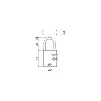 Cadeado Lato Combinao 30mm