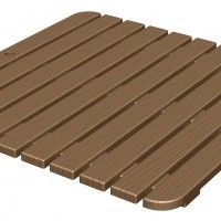 Estrado Duche 55x55cm Castanho Estrado Duche 55x55cm Castanho