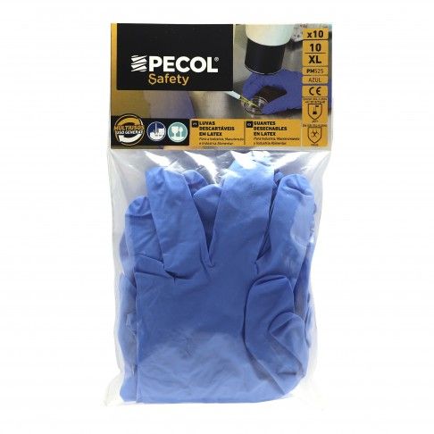 Luvas Descartáveis Tam. XL Azul 10 unidades Luvas Descartáveis Tam. XL Azul 10 unidades