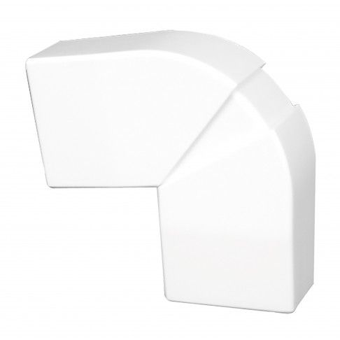 Ângulo Plano para Calha 20x12,5mm Branco Ângulo Plano para Calha 20x12,5mm Branco