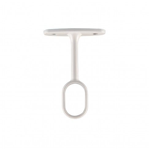 Suporte Oval Teto Branco para Roupeiro Suporte Oval Teto Branco para Roupeiro