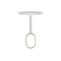 Suporte Oval Teto Branco para Roupeiro Suporte Oval Teto Branco para Roupeiro