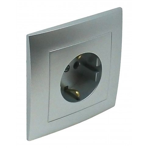 Tomada Schuko Alumínio Monobloco Logus 90 Tomada Schuko Alumínio Monobloco Logus 90
