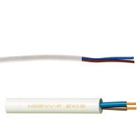 Cabo Ho5 Vv-F 2x1.5mm² Branco 1m Cabo Ho5 Vv-F 2x1.5mm² Branco 1m