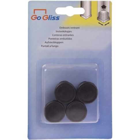Ponteiras Redondas Embutir Pvc 25mm 4 unidades Ponteiras Redondas Embutir Pvc 25mm 4 unidades