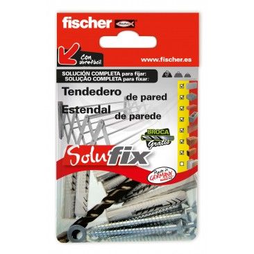 Kit Fixao Estendais Parede SOLUFIX