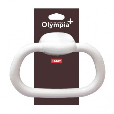 Toalheiro Argola Pequeno Olympia Branco