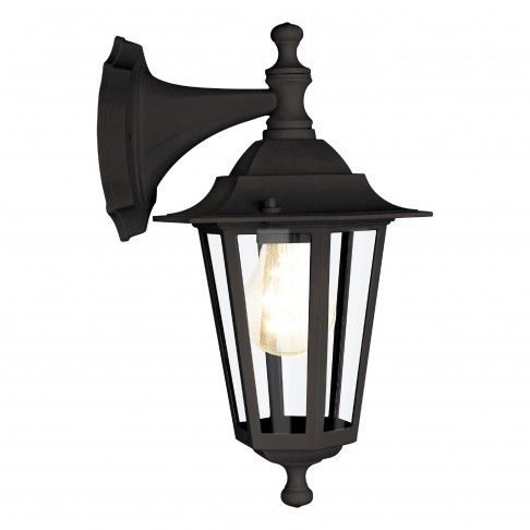 Aplique Exterior Sextavado P/Baixo E27 Ip44 Preto Aplique Exterior Sextavado P/Baixo E27 Ip44 Preto