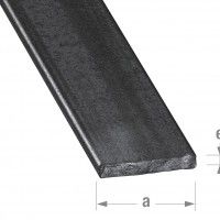 Perfil plano aço 30x6mm - 1m Perfil plano aço 30x6mm - 1m