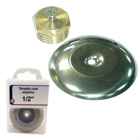 Tampão Maxmat C/Espelho 1/2' Tampão Maxmat C/Espelho 1/2'