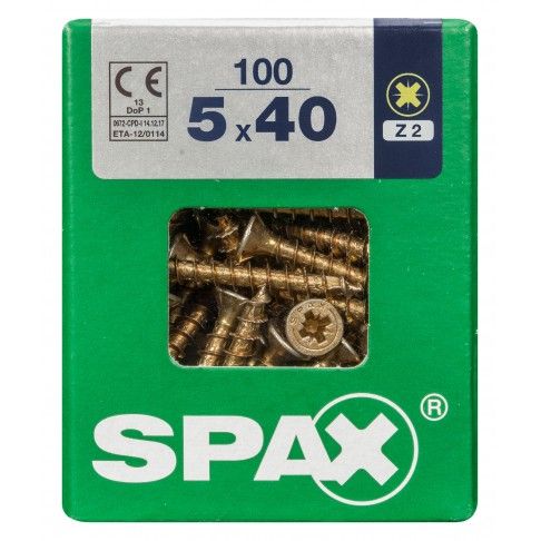 SPAX CP YELLOX 5x40mm L SPAX CP YELLOX 5x40mm L