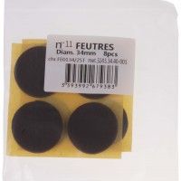 Feltros Adesivos Ø34mm 8 unidades Feltros Adesivos Ø34mm 8 unidades