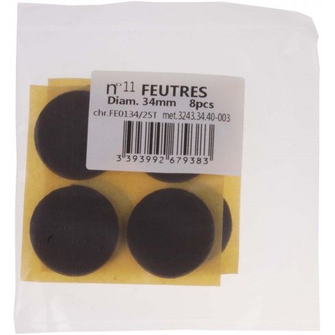 Feltros Adesivos Ø34mm 8 unidades Feltros Adesivos Ø34mm 8 unidades