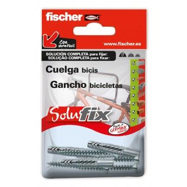 Kit Fixao Gancho Bicicletas SOLUFIX