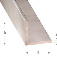 Perfil Ângulo Alumínio Inox 15x15mm- 2m Perfil Ângulo Alumínio Inox 15x15mm- 2m