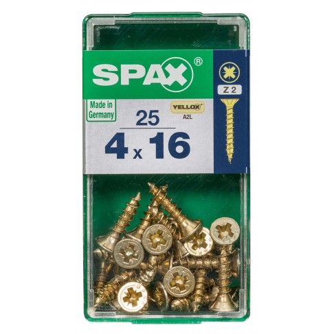 SPAX CP YELLOX 4x16mm S SPAX CP YELLOX 4x16mm S