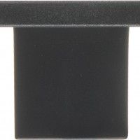 Puxador Móvel Quadrado Plástico 31mm Preto Puxador Móvel Quadrado Plástico 31mm Preto