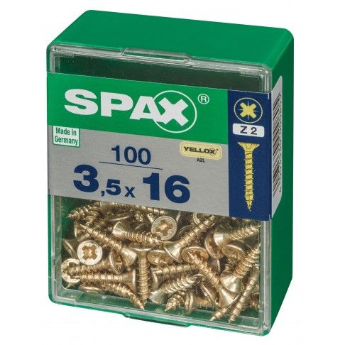 SPAX CP YELLOX 3,5x16mm M SPAX CP YELLOX 3,5x16mm M