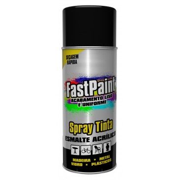 Spray Fastpaint Ral 9005 Preto Mate 400ml