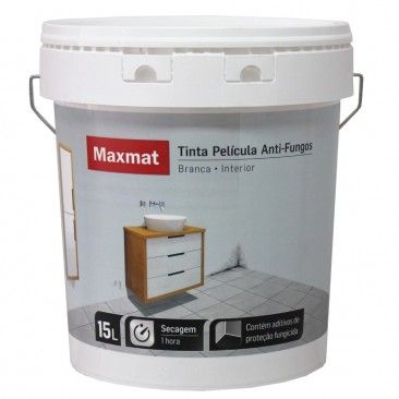 Tinta MAXMAT Interior Mate Anti Fungos Branca 15L