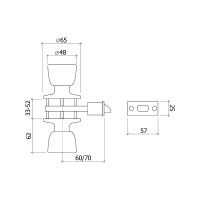 Fechadura Tubular 570 Inox Fechadura Tubular 570 Inox