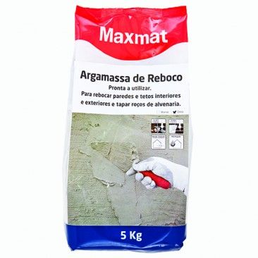 Argamassa Reboco Branco 5Kg