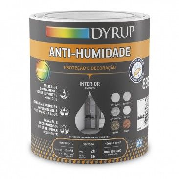 Tinta Acrilica Anti Humidade Branco 0,75L