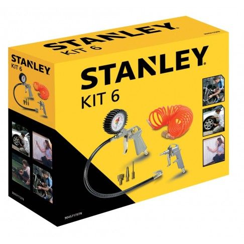Kit Ar Comprimido STANLEY 6 Peças Kit Ar Comprimido STANLEY 6 Peças