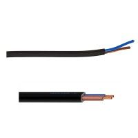 Cabo Ho3 Vvh2-F 2x0.75mm² Preto 1m Cabo Ho3 Vvh2-F 2x0.75mm² Preto 1m