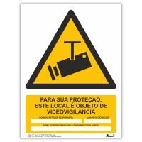 Sinalética Autocolante Videovigilância Sinalética Autocolante Videovigilância