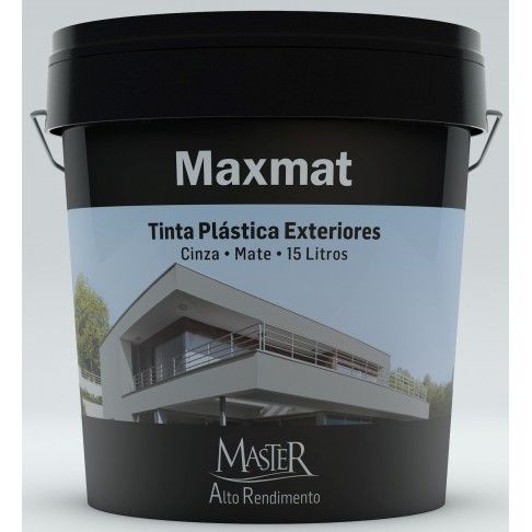 Tinta MASTER Exterior Mate Cinza 15L Tinta MASTER Exterior Mate Cinza 15L