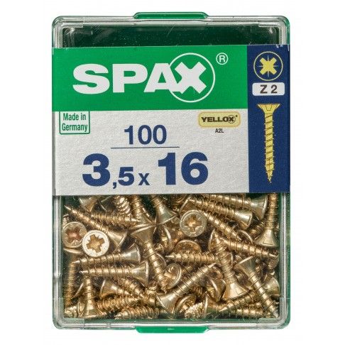 SPAX CP YELLOX 3,5x16mm M SPAX CP YELLOX 3,5x16mm M