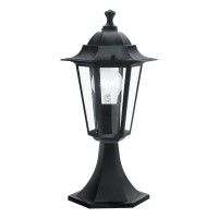 Pilar Exterior Sextavado Pequeno E27 Ip44 Preto Pilar Exterior Sextavado Pequeno E27 Ip44 Preto