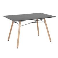 Mesa Londres 120*80cm Preto Mesa Londres 120*80cm Preto