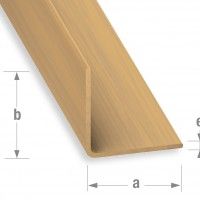 Perfil Ângulo PVC Carvalho 30x30mm-2,6m Perfil Ângulo PVC Carvalho 30x30mm-2,6m