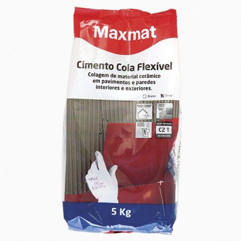 Cimento Cola Flexível Cinza 5Kg Cimento Cola Flexível Cinza 5Kg