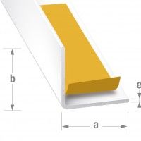 Cantoneira Adesiva PVC Branco 10x10x1,5mm-2,6m Cantoneira Adesiva PVC Branco 10x10x1,5mm-2,6m