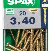 SPAX CP YELLOX 3x40mm S SPAX CP YELLOX 3x40mm S