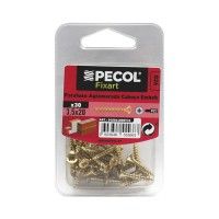 Parafuso Aglomerado Cabeça Embeber Pz 3.5x20 Laton Bl 30 Parafuso Aglomerado Cabeça Embeber Pz 3.5x20 Laton Bl 30