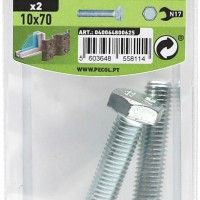 Parafuso Sextavado Rosca Total 8.8 M10x70 Aço P.Abl2 Parafuso Sextavado Rosca Total 8.8 M10x70 Aço P.Abl2